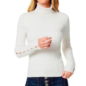 NWT RAMY BROOK Rachel Slit Sleeve Turtleneck